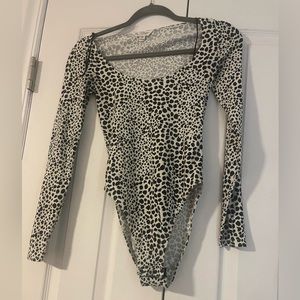 Animal print bodysuit